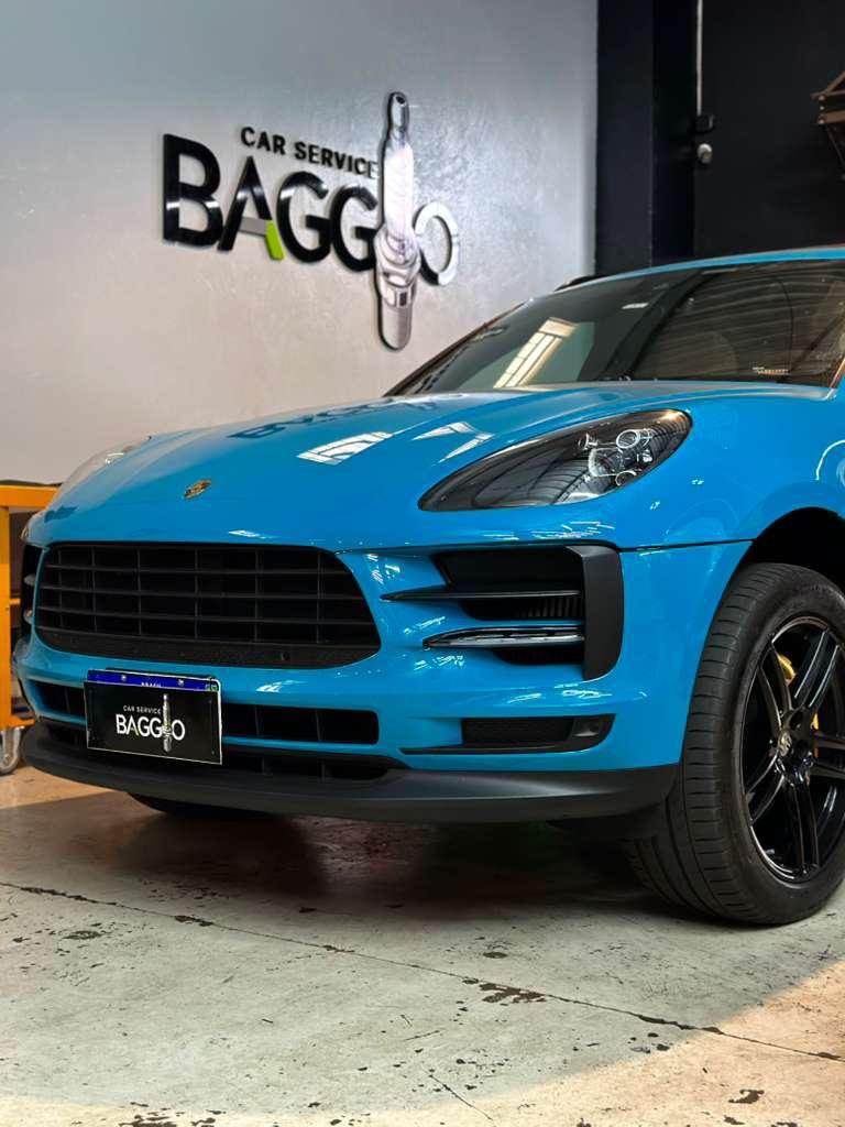 Porsche Macan azul na Baggio Car Service